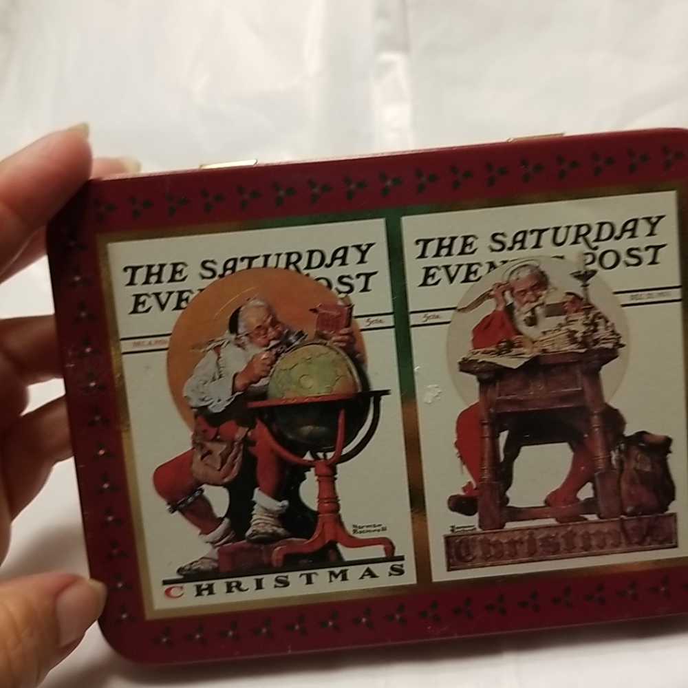 Norman Rockwell playing card new in pack. Metal tin 1996!! New